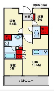 マークネクスト下大利の間取り画像