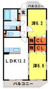 デューク筑紫野の間取り画像