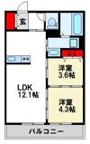 仮）筑紫野市筑紫新築アパートの間取り画像