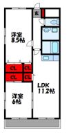 クレセール新宮の間取り画像
