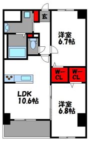レイ和白の間取り画像