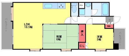 リファレンス箱崎の間取り画像