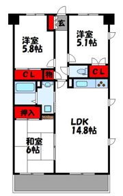 アトラス新宮の間取り画像