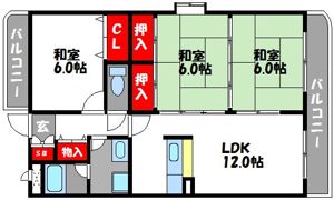 ブリージング三苫の間取り画像