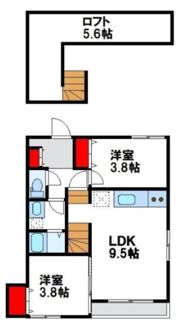 メゾンドバロン福津の間取り画像