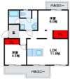 東福間団地 11000棟の間取り画像