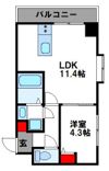 ヴォーヌンク博多駅東の間取り画像