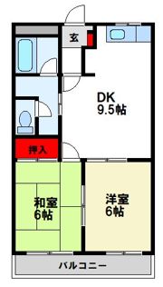 サンフォーレストAの間取り画像