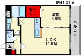 パークサイドソレイユの間取り画像