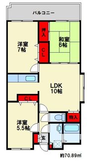 シーナ21大野城の間取り画像