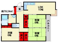 コーポ豊栄の間取り画像