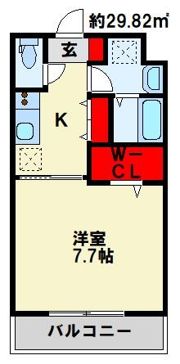 Urban Cross White Water 春日の間取り画像