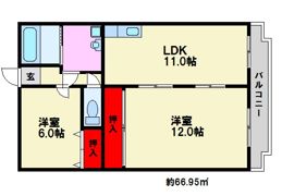 エントピア那珂川2の間取り画像