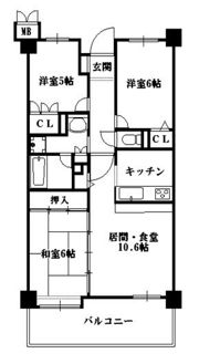 スカール平尾ヴィクトリーの間取り画像