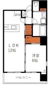 アンシャルム大濠プレミアの間取り画像