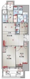 アクタス博多駅東IIスクエアの間取り画像