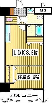 ロイヤル天神東の間取り画像