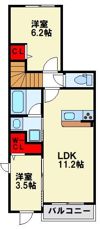 仮称）博多駅南5丁目アパートの間取り画像