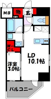 ネストピア県庁口駅前の間取り画像