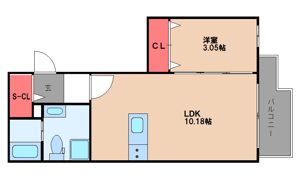 美野島2丁目マンションの間取り画像