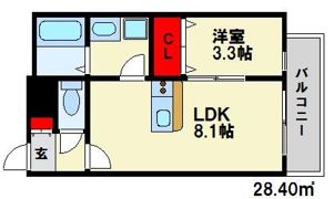 ザ・プレセアル南福岡の間取り画像