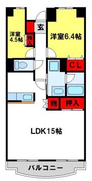コンダクトレジデンス鳥栖の間取り画像