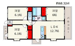 シルク＆プラムの間取り画像