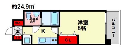 ピュアドームグランド大橋の間取り画像
