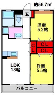 SophiaGardenの間取り画像