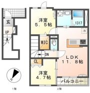 パルファン向山の間取り画像