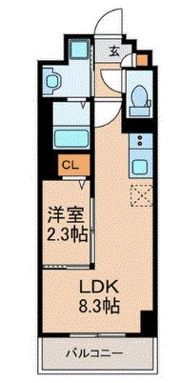 FMT RESIDENCE HAKATA MINOSHIMAの間取り画像