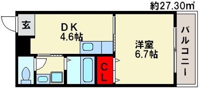 アイティーオー南福岡の間取り画像