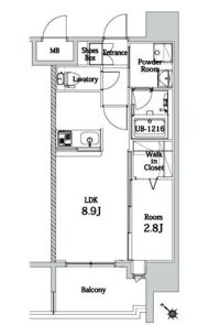 エンクレスト博多LIBERTYの間取り画像