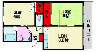 エステートYMの間取り画像