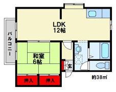 ファミーユ麦野の間取り画像