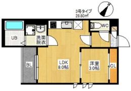 REGALEST千早の間取り画像