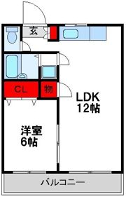 滝口ハイツの間取り画像