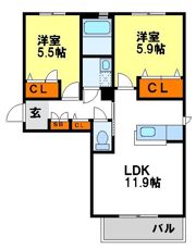 シャーメゾン和の間取り画像