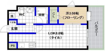 マーベル寿扇の間取り画像