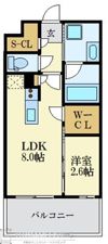 パークアクシス福岡県庁前の間取り画像