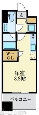 パークアクシス福岡県庁前の間取り画像