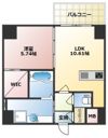 CREST西新の間取り画像