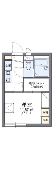 レオパレスNATSUの間取り画像