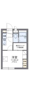 レオパレスNATSUの間取り画像