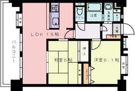 プラージュ大橋の間取り画像