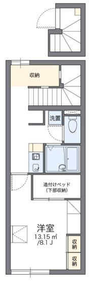レオパレス若杉の間取り画像