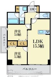 レクサスガーデン箱崎タワーズEASTの間取り画像