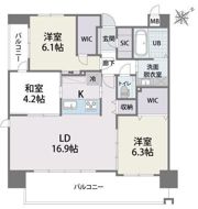 YGM松島LUXEの間取り画像