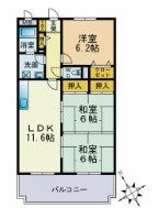シャトレ和白の間取り画像