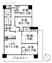 コモドヒル桜台の間取り画像